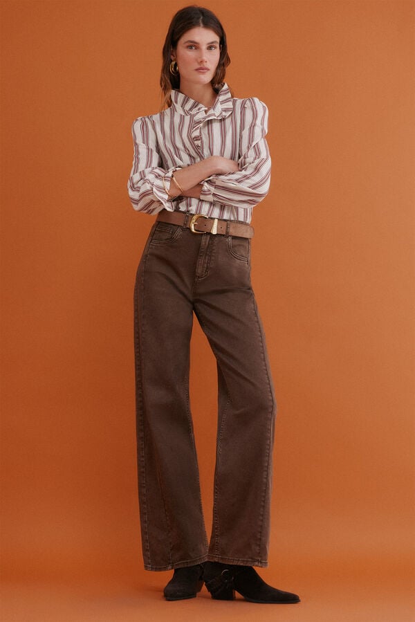 Hoss Intropia Claudette. Striped blouse Blue