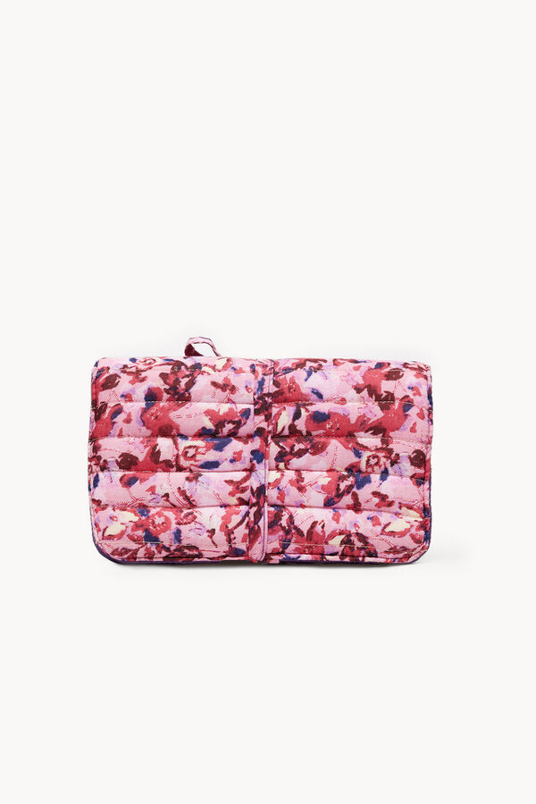 Hoss Intropia Marisa. Printed cotton jewellery pouch Pink