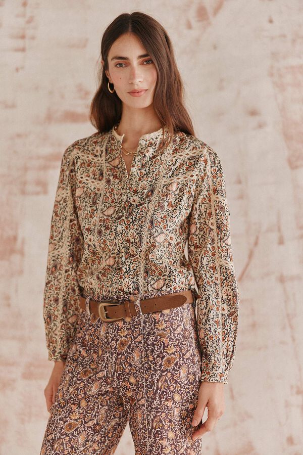 Hoss Intropia Rafaela. Blusa estampada. Multicolorido