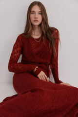 Hoss Intropia Iria. Casaco vazada Vermelho