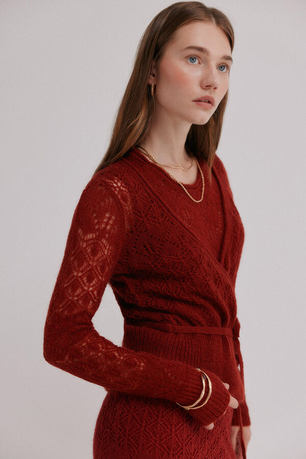 Hoss Intropia Iria. Casaco vazada Vermelho