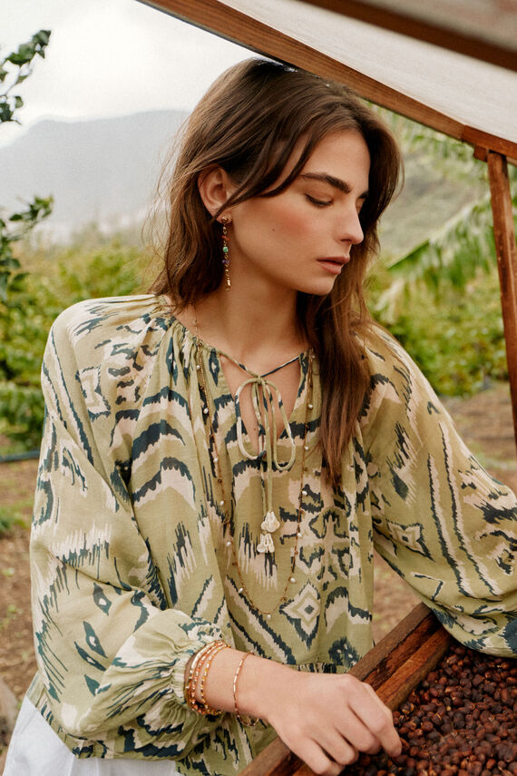 Camerón. Blusa estampada