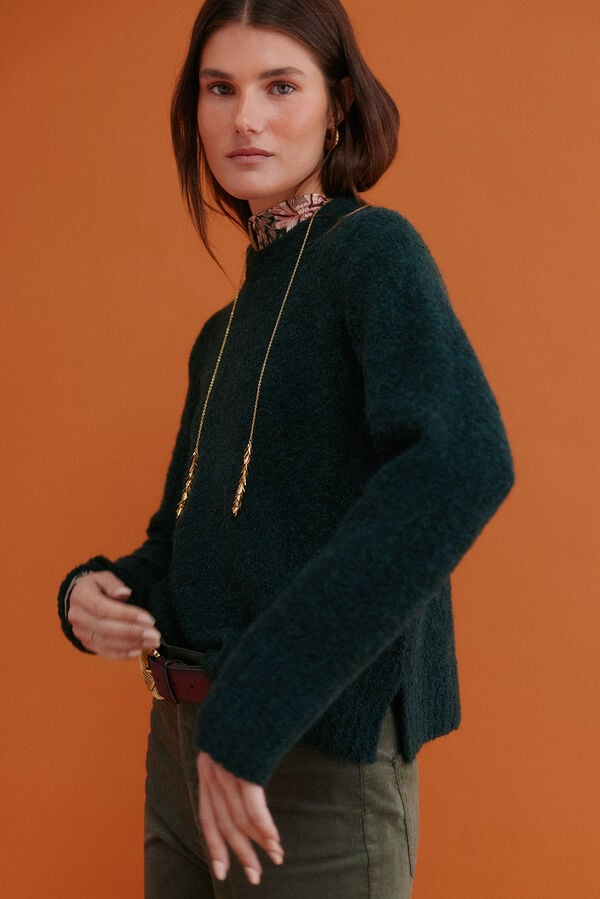 Hoss Intropia Irati. Camisola bouclé Verde