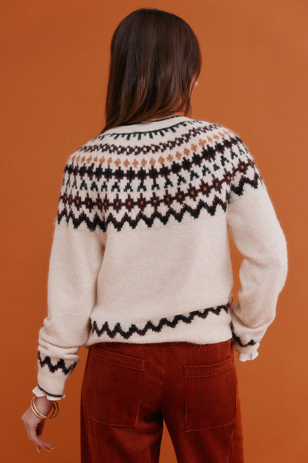 Hoss Intropia Ilma. Camisola grega Beige