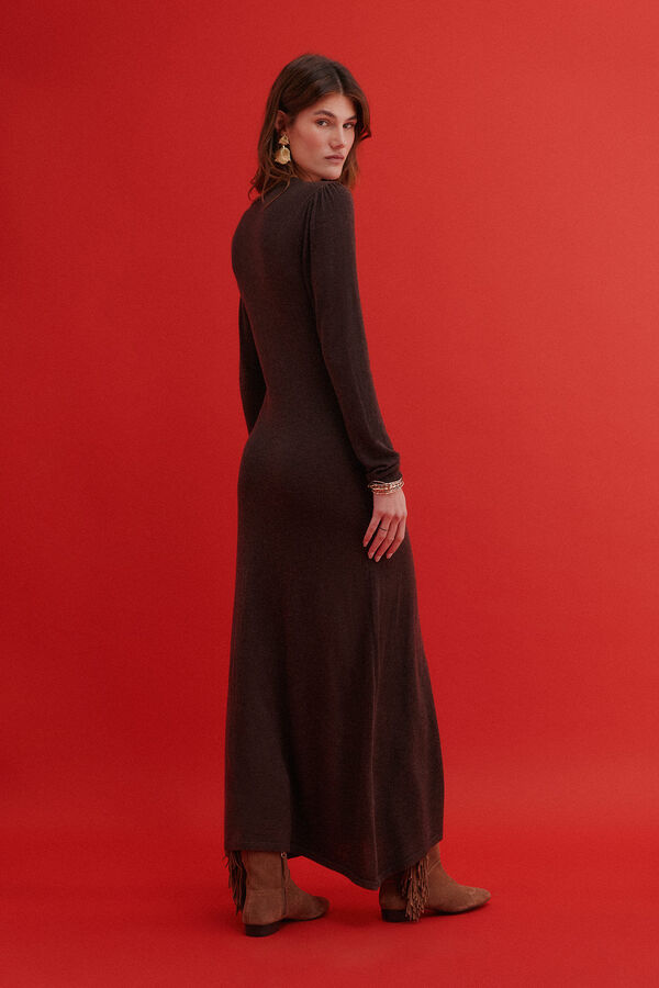 Hoss Intropia Amelie. vestido de malha Castanho