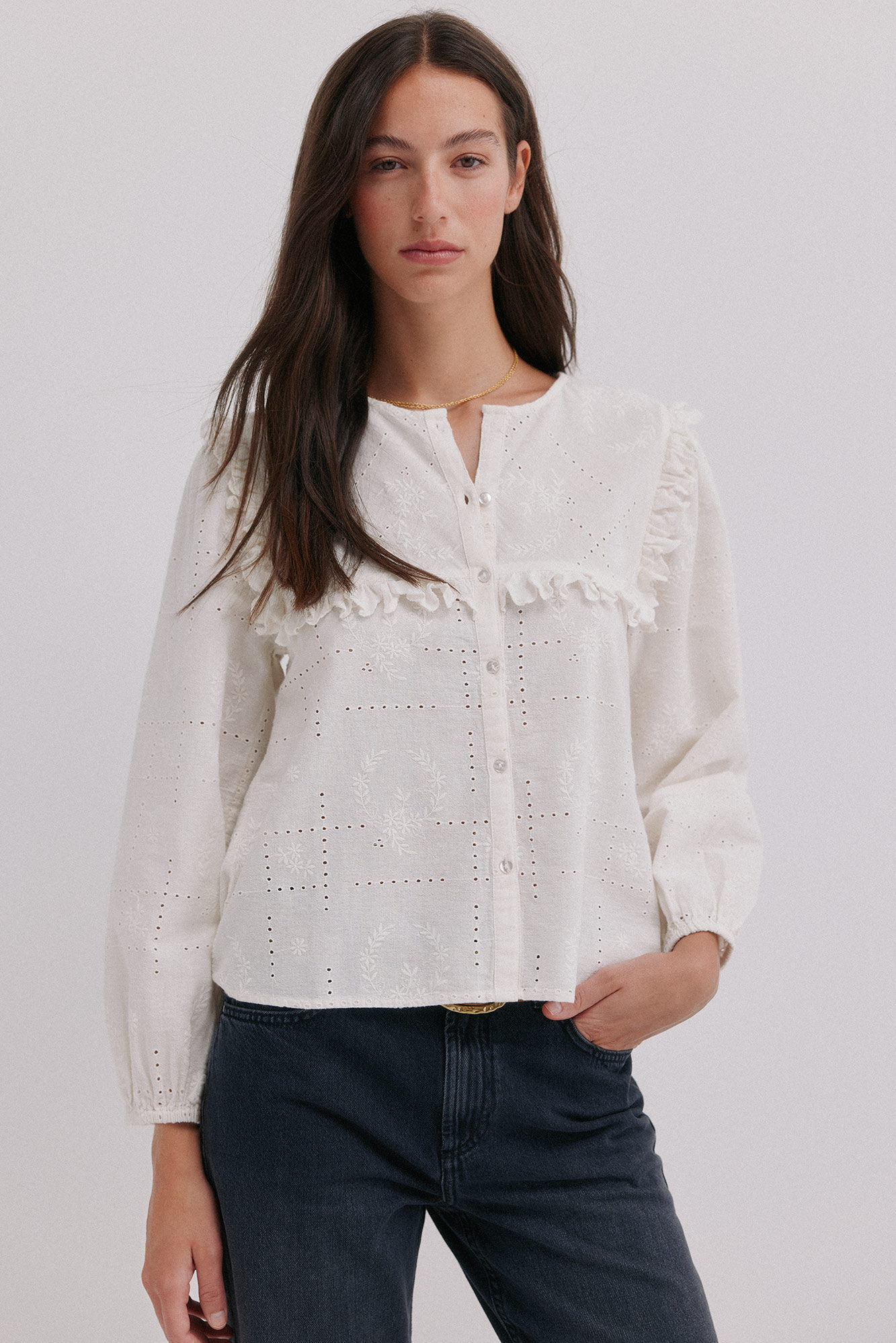 Hoss Intropia Celia. Blusa rom&acirc;ntica