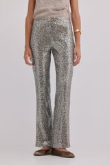 Hoss Intropia Priscila. Calças de lantejoulas Cinzento