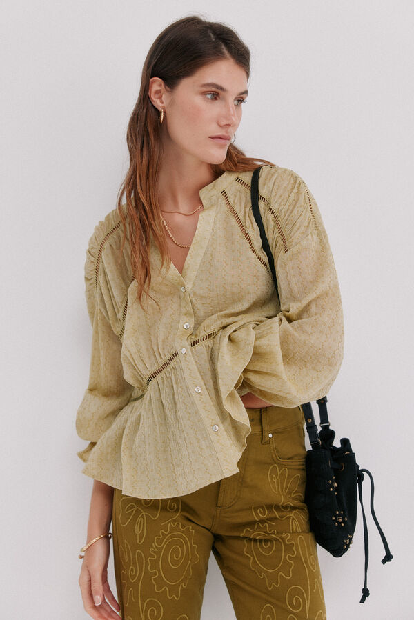 Hoss Intropia Guiomar. Boho blouse Khaki