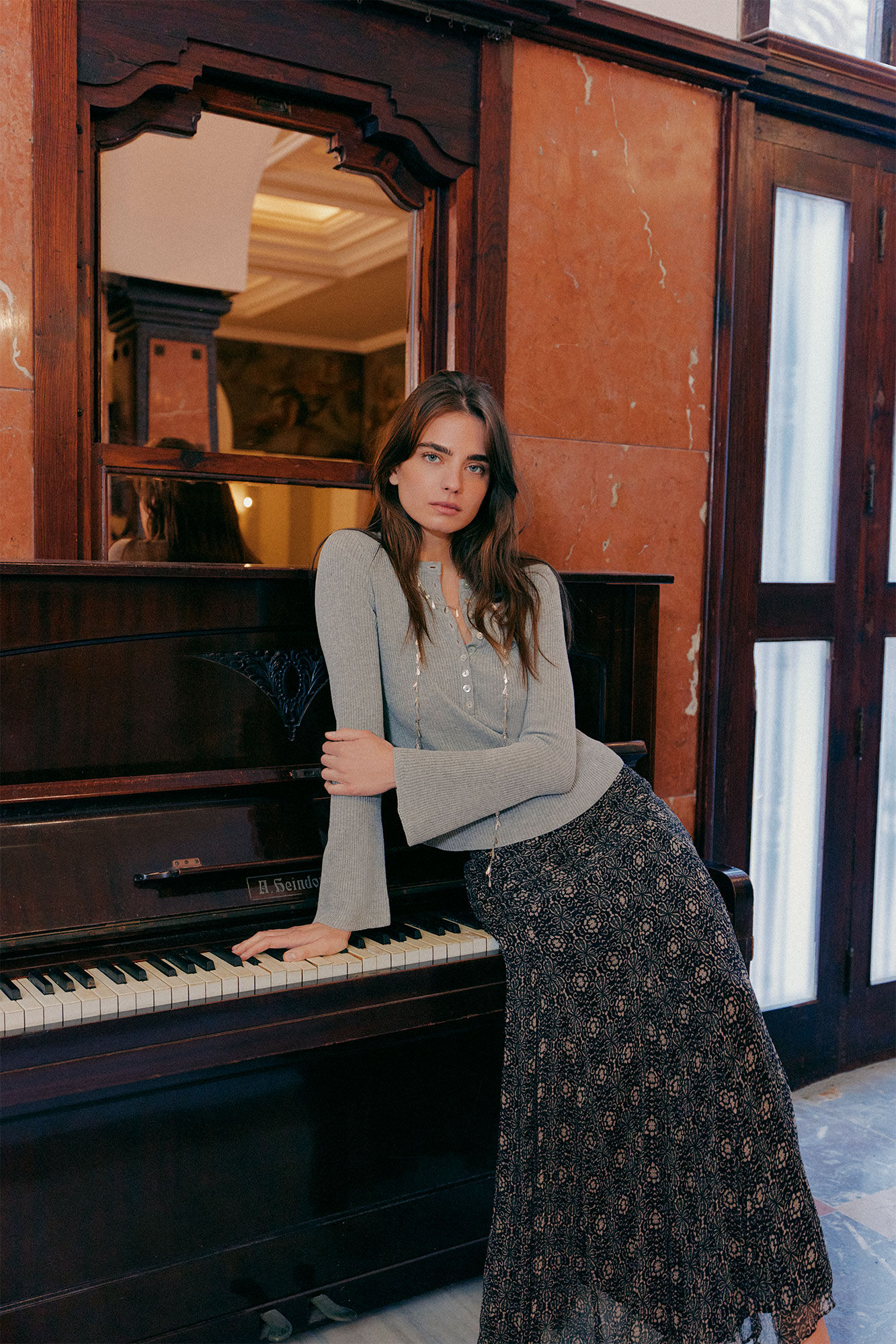 Hoss Intropia Roc&iacute;o. Saia estampada