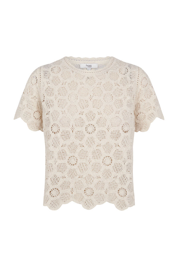 Hoss Intropia Irune.Top crochet Beige
