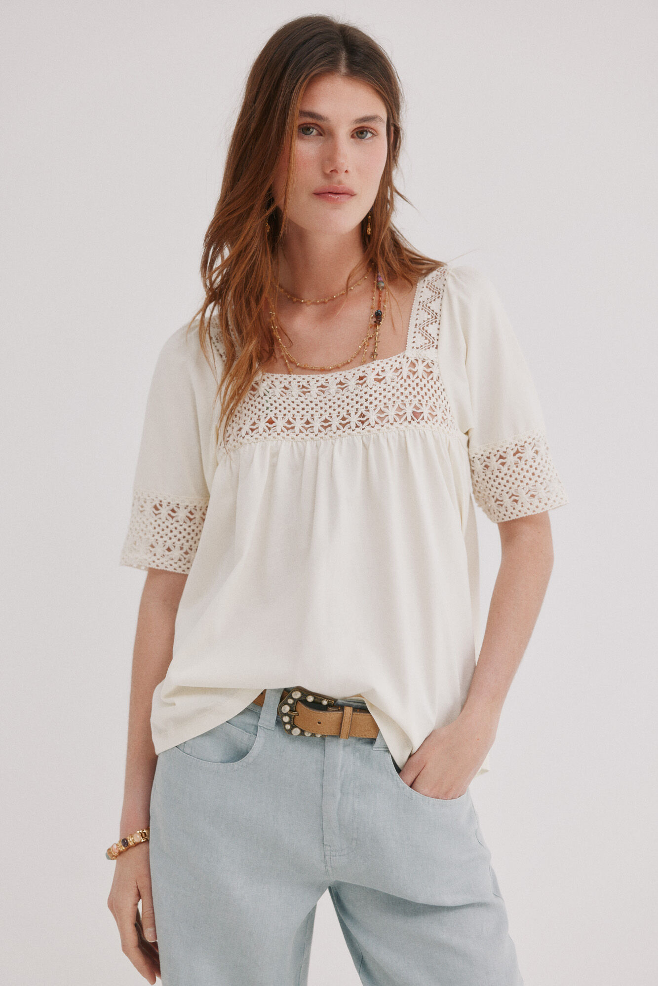 Hoss Intropia Miranda. Camiseta rom&aacute;ntica