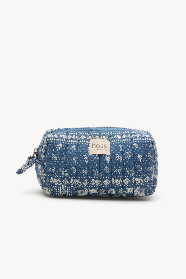 Hoss Intropia Leandra. N&eacute;cessaire estampado acolchoado Azul