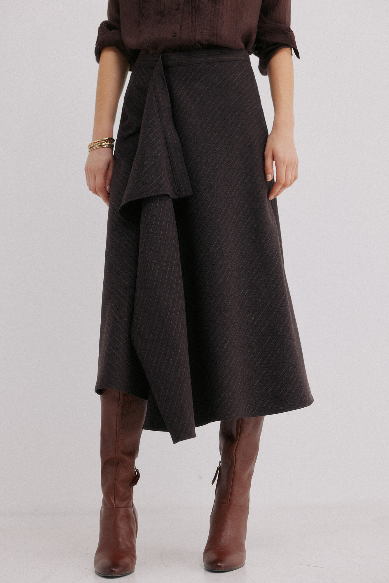 Hoss Intropia Rina. Falda a rayas