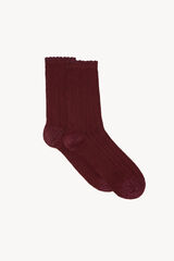 Hoss Intropia Leila. Calcetines calados lurex rojo