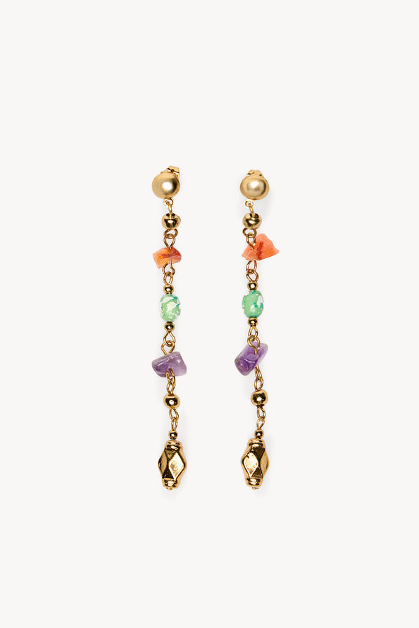 Hoss Intropia Lola. Brincos de pedras Multicolorido