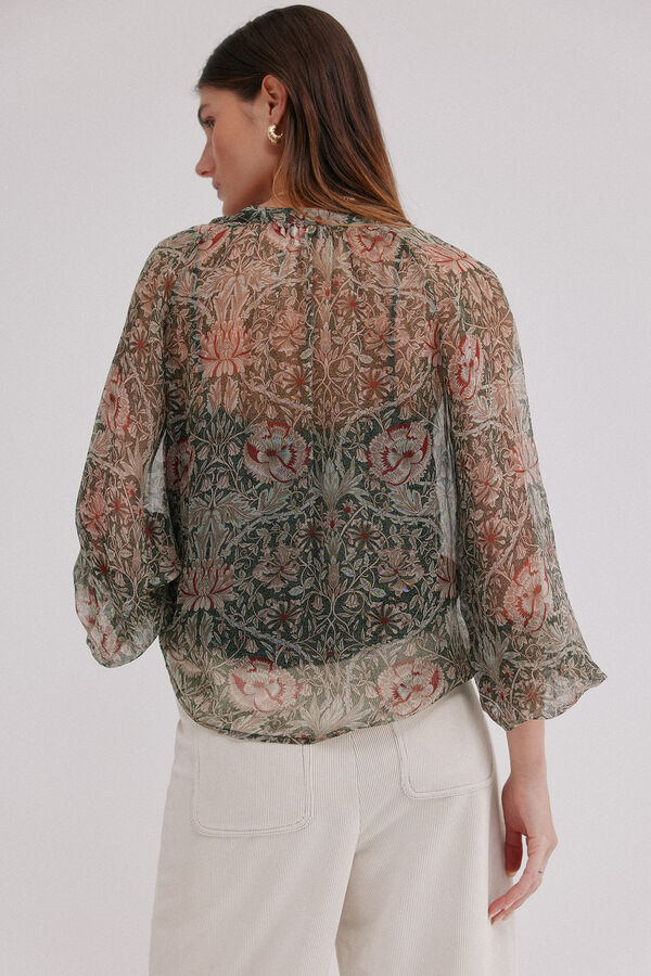 Hoss Intropia Carolina. Blusa estampada Verde