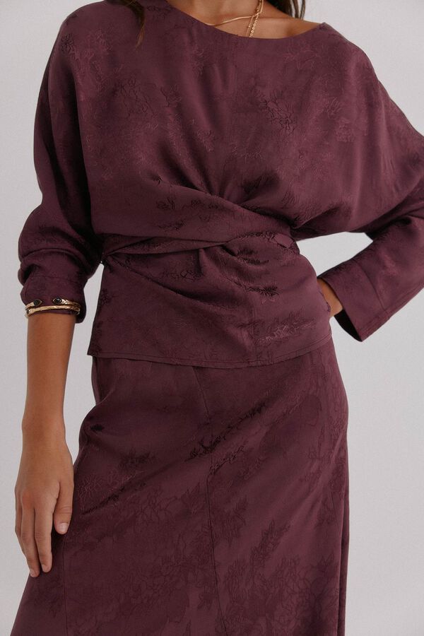 Hoss Intropia Glory. Blusa com estampado jacquard Granada