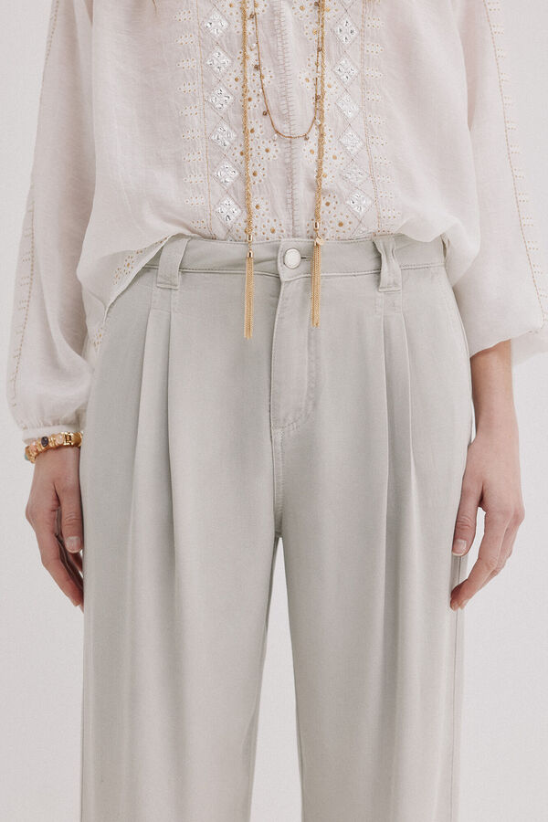 Hoss Intropia Bianca. Denim tencel Cinzento