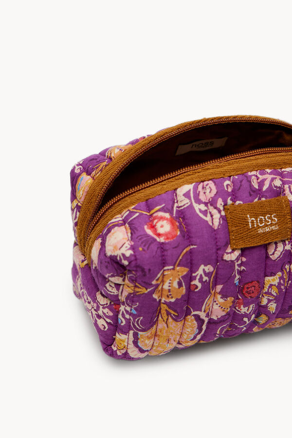 Hoss Intropia Mara. Printed cotton vanity case Gold