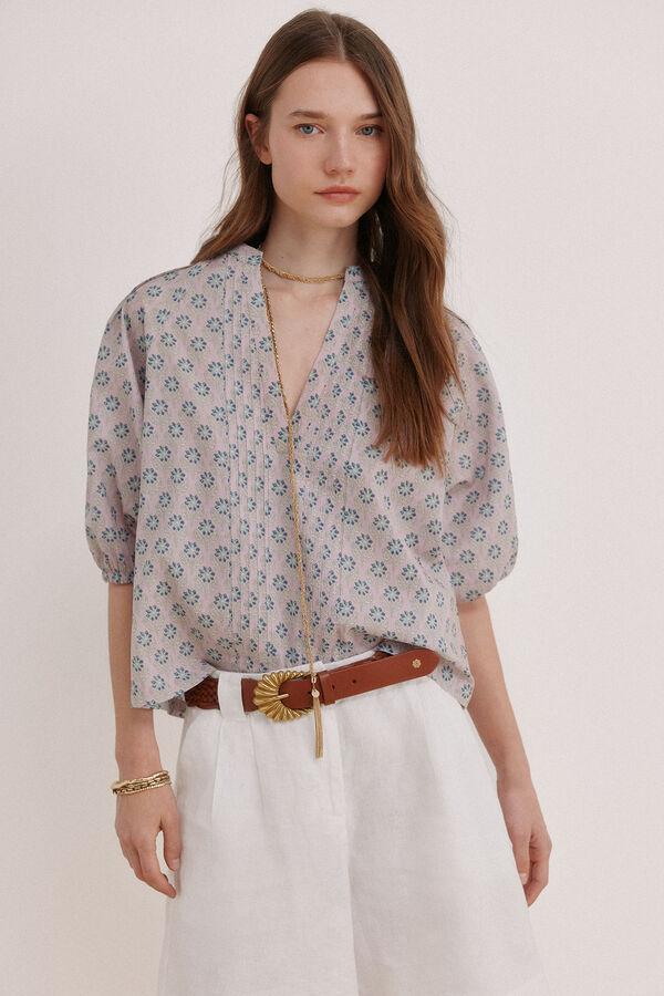 Hoss Intropia Constanza. Blusa estampada Roxo