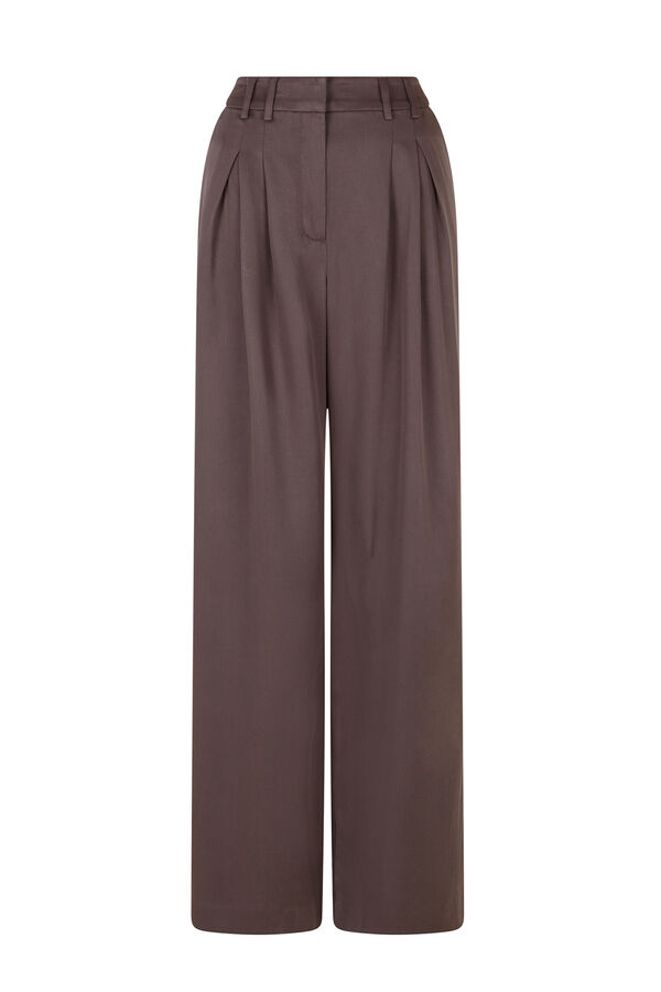 Hoss Intropia Paloma. Double pleat trousers Gray