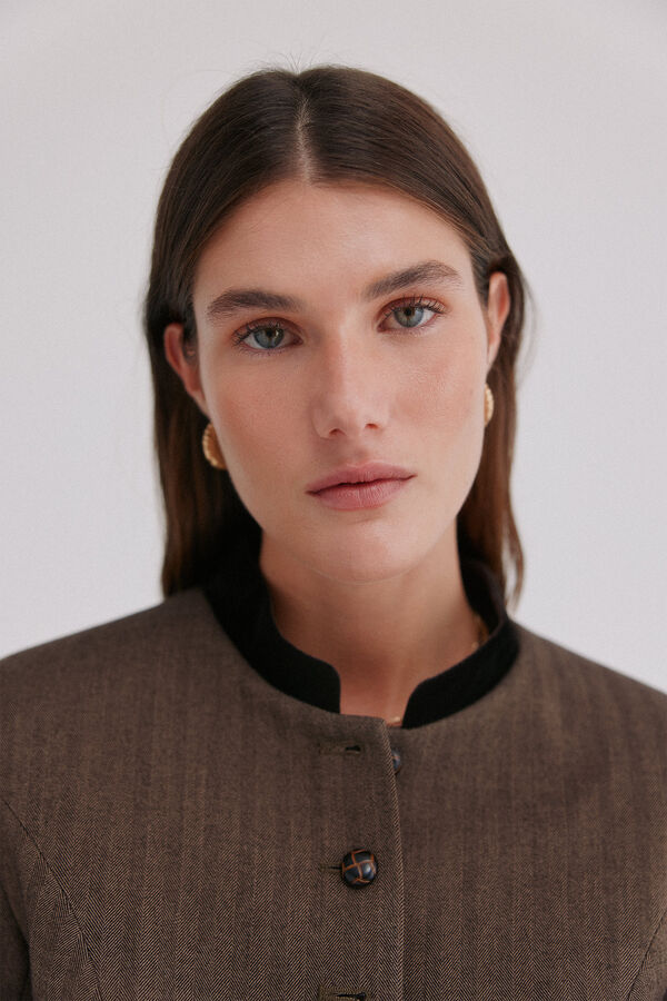 Hoss Intropia Emily. Blazer ajustado Castanho