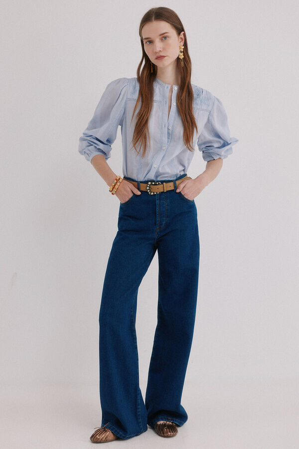 Hoss Intropia Bahiana. Jeans de perna larga Azul