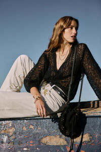 Hoss Intropia Numa. Bolsa de mala de tiracolo de croute