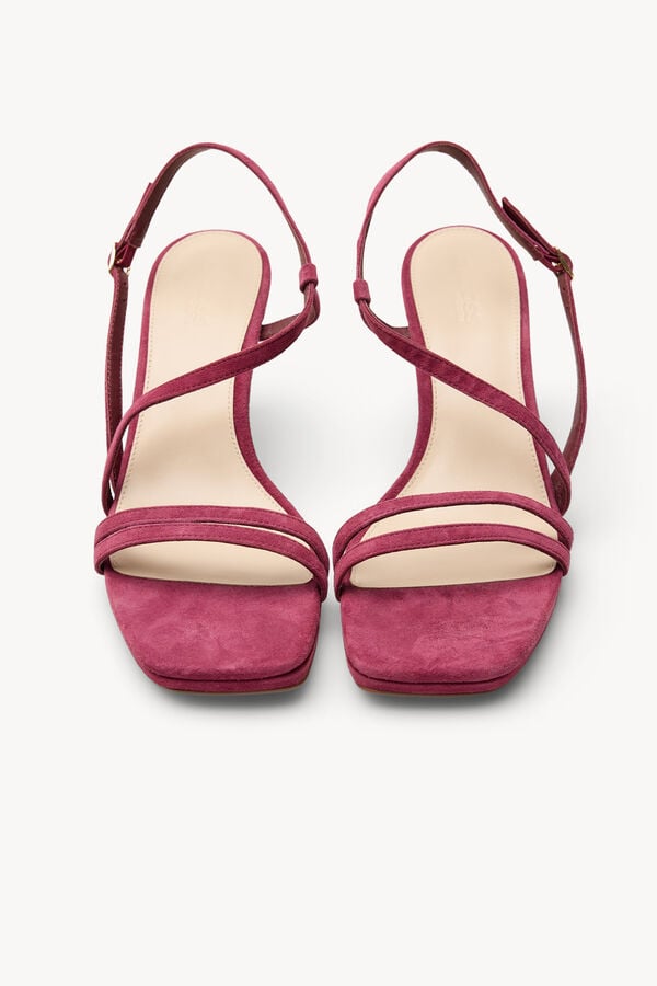 Hoss Intropia Mireia. Sand&aacute;lias de salto em camur&ccedil;a Roxo