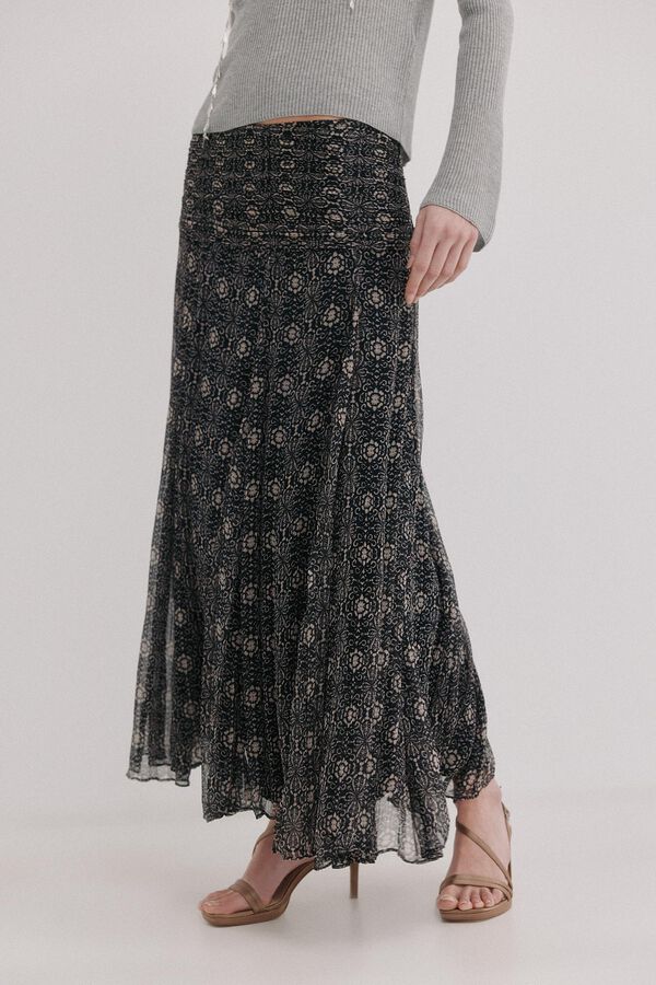 Hoss Intropia Roc&iacute;o. Saia estampada Multicolorido