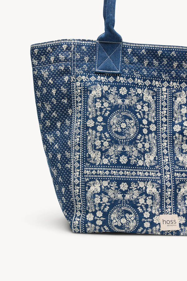 Hoss Intropia Neila. mala estampado bandana Azul