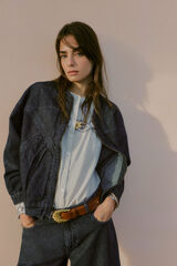 Hoss Intropia Erica. Casaco denim Cinzento