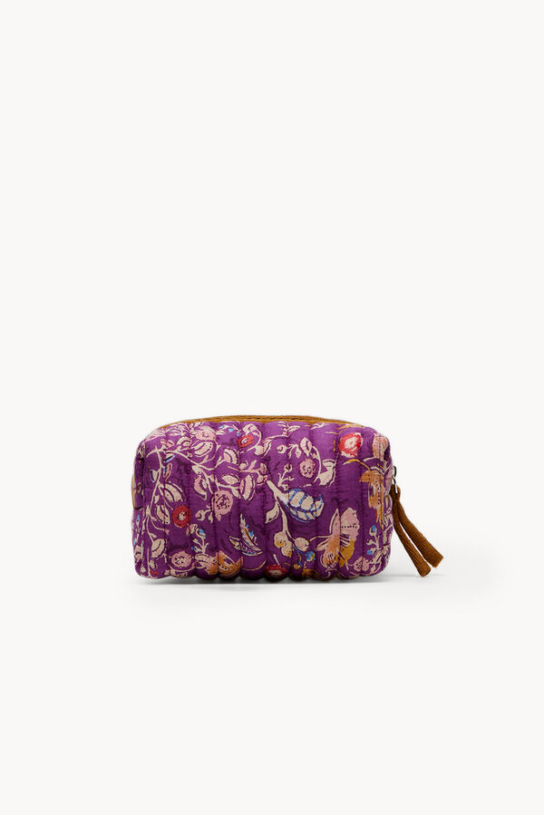 Hoss Intropia Mara. Printed cotton vanity case Gold