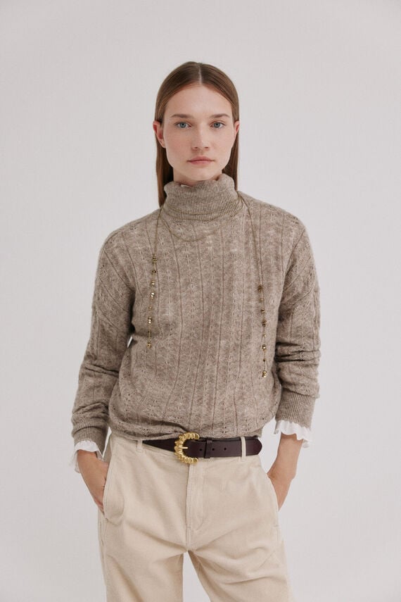Ilana.Jersey cuello alto
