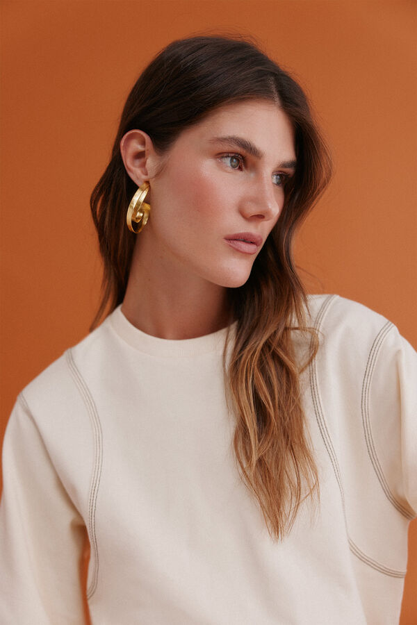 Hoss Intropia Mila. Moletom sweatshirt Beige