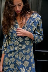 Hoss Intropia Amanda. Vestido jacquard Azul