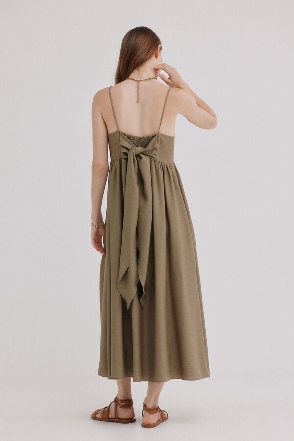 Hoss Intropia Asunci&oacute;n. Tie dress Khaki