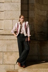 Hoss Intropia Poppy. Calça retas Preto