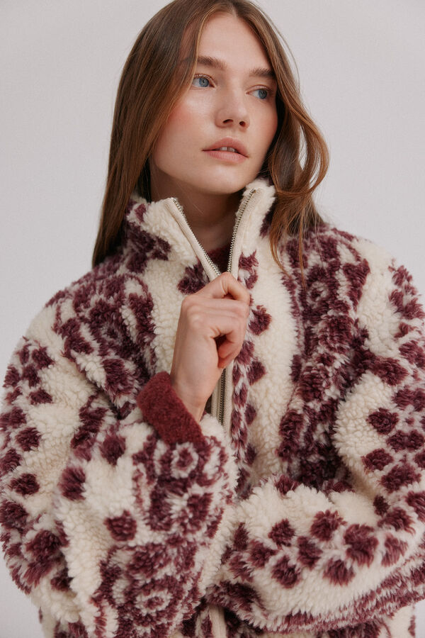 Hoss Intropia Dena. Desportiva estampado Ecru