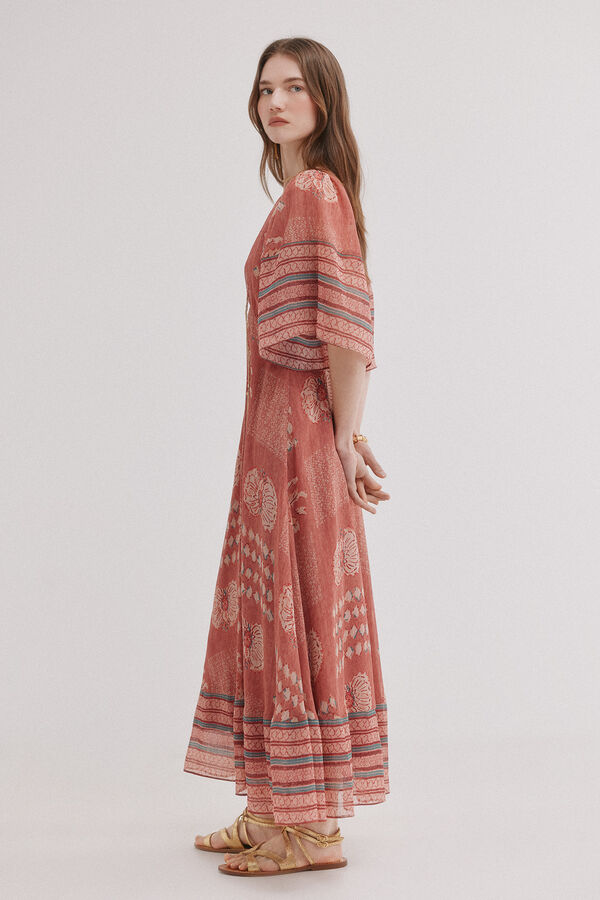 Hoss Intropia Ana. Vestido midi fluido Multicolorido