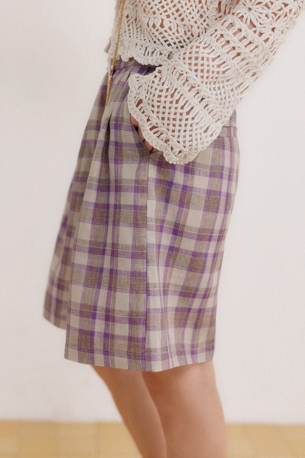 Hoss Intropia Bermuda estampada PECKY Roxo