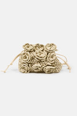 Hoss Intropia Nekane. mala com flores em fibras naturais Ecru