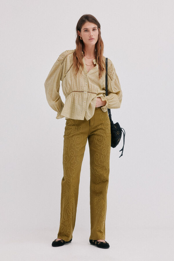 Hoss Intropia Guiomar. Boho blouse Khaki