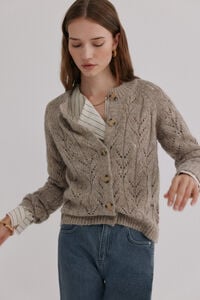 Hoss Intropia Ivette. Casaco de malha vazado