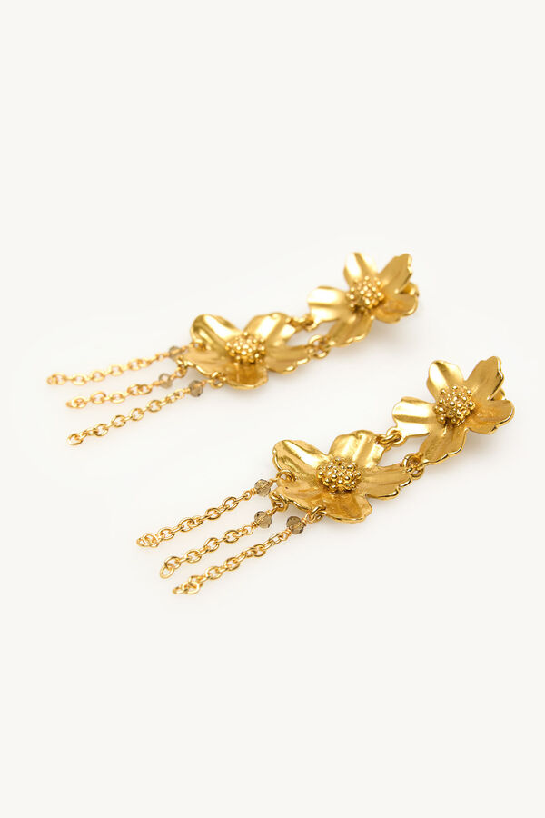 Hoss Intropia Leila. Brincos flor Dourado