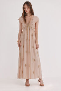 Hoss Intropia Aurora. Vestido bordado