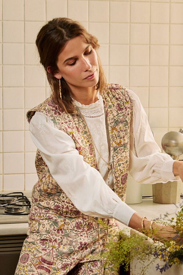 Hoss Intropia Edith. Colete estampado Multicolorido