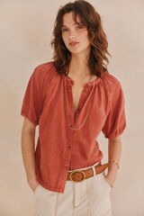 Hoss Intropia Fiona. T-shirt blouse Coral