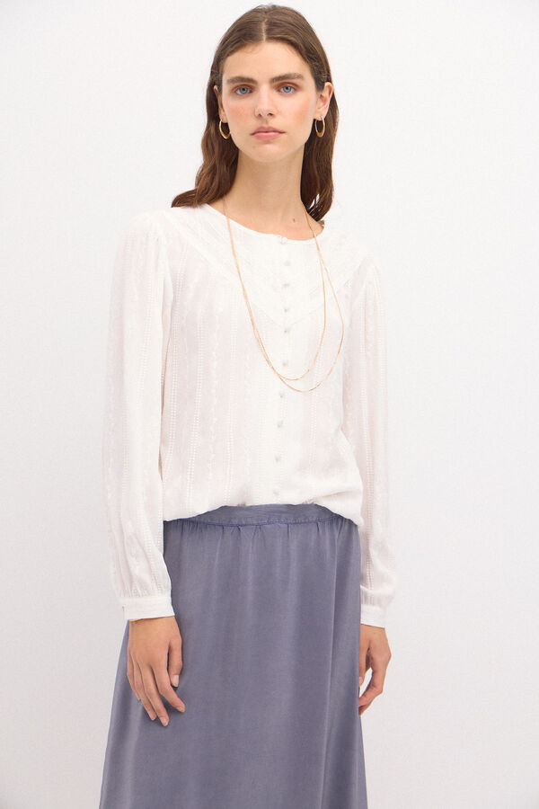 Hoss Intropia Cindy. Viscose blouse Ivory