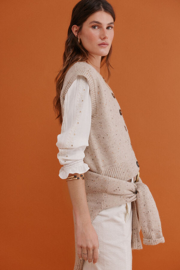 Hoss Intropia Ita. Colete colete Beige